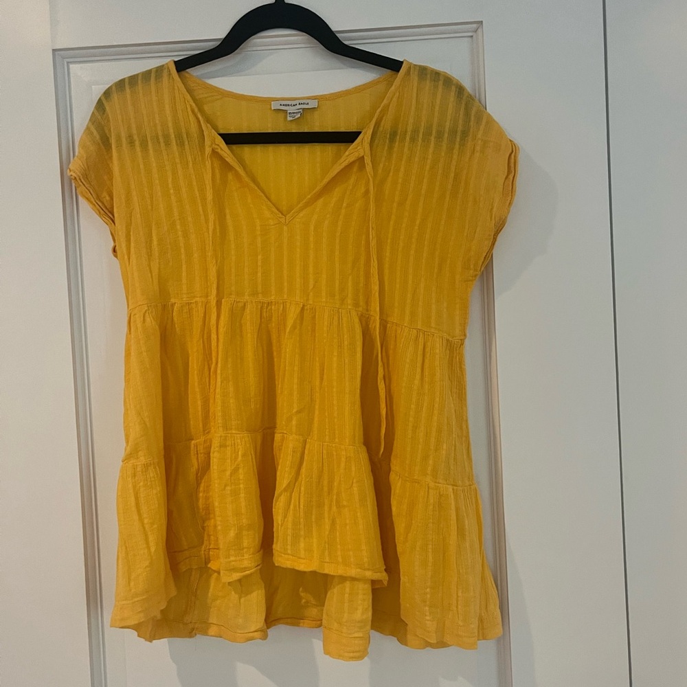 American Eagle women's tiered blouse, size XS